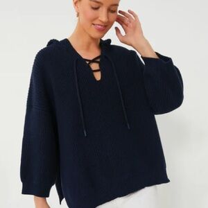 Tuckernuck Declan Navy Knit V-Neck Sweater Sz XL